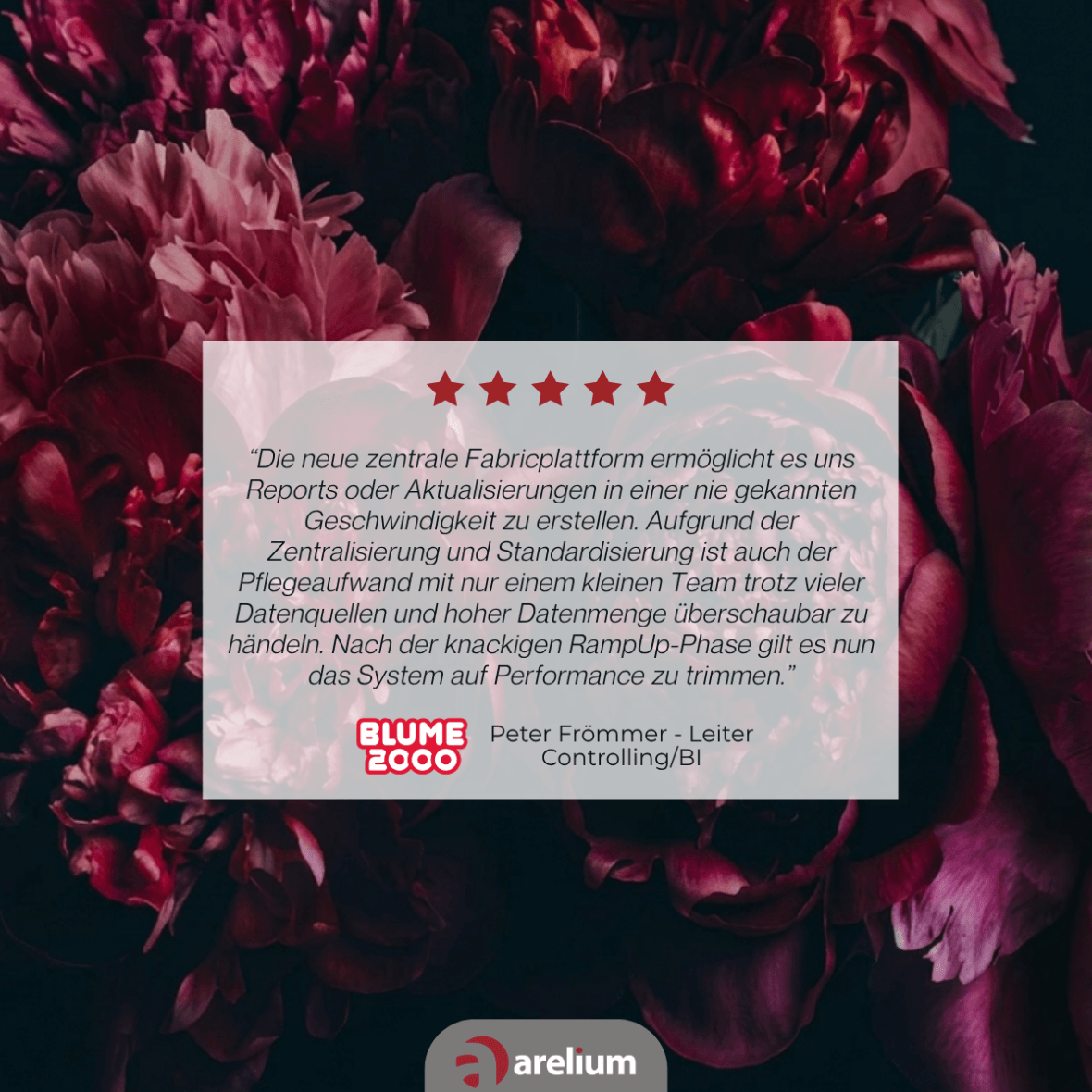 BLUME 2000: Die neue Datenplattform hat deutlich mehr Struktur und Transparenz in unser Reporting gebracht. Heute stehen unserem Einkauf und den Fachbereichen relevante Kennzahlen zentral und per Klick zur Verfuegung. Das spart Zeit, reduziert manuellen Aufwand und ermoeglicht schnellere, fundiertere Entscheidungen im Tagesgeschaeft.